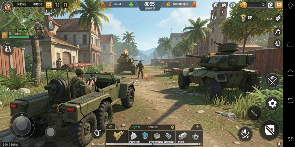 Tampilan gameplay seru dari 8055, dengan aksi tak terlupakan.
