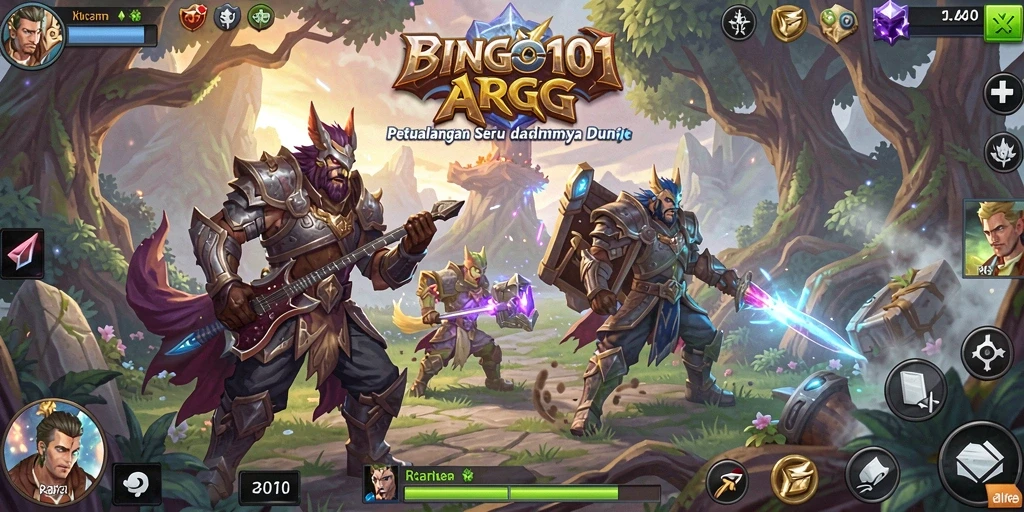 Tampilan gameplay ARPG yang menegangkan dan penuh aksi.