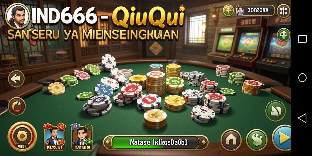 Tampilan gameplay seru dalam IND666 QiuQiu.