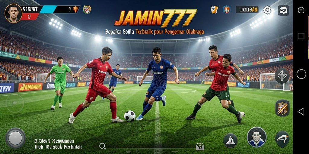 Tampilan gameplay yang penuh aksi dalam JAMIN777.