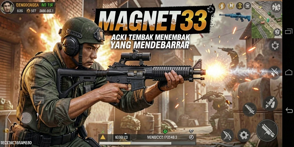 Tangkapan layar aksi intens dari gameplay MAGNET33 yang seru.