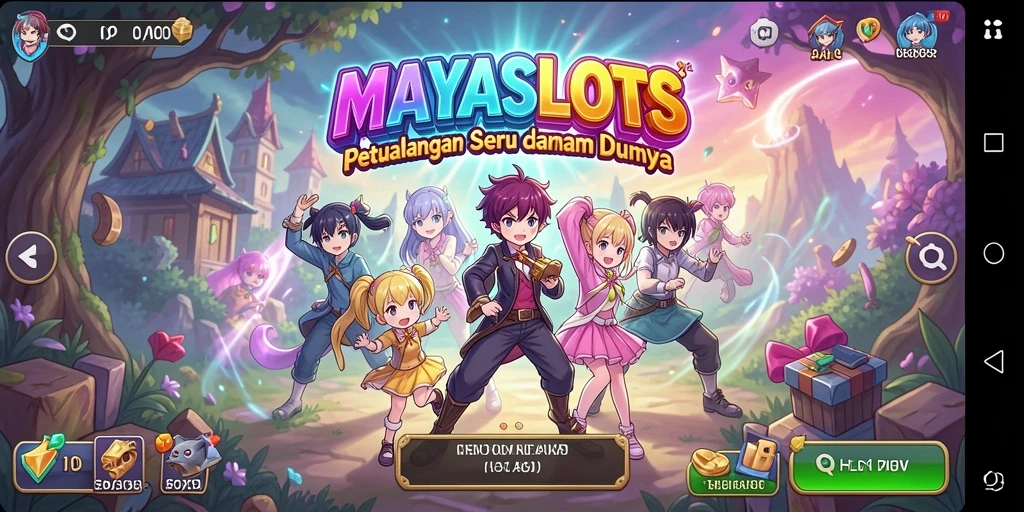 Tampilan Menarik dari Gameplay MAYASLOTS dengan Karakter Anime.