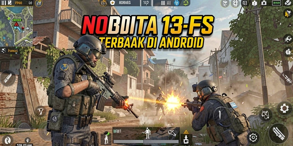 Screenshot gameplay NOBITA138 yang menampilkan aksi tembak-menembak intens.