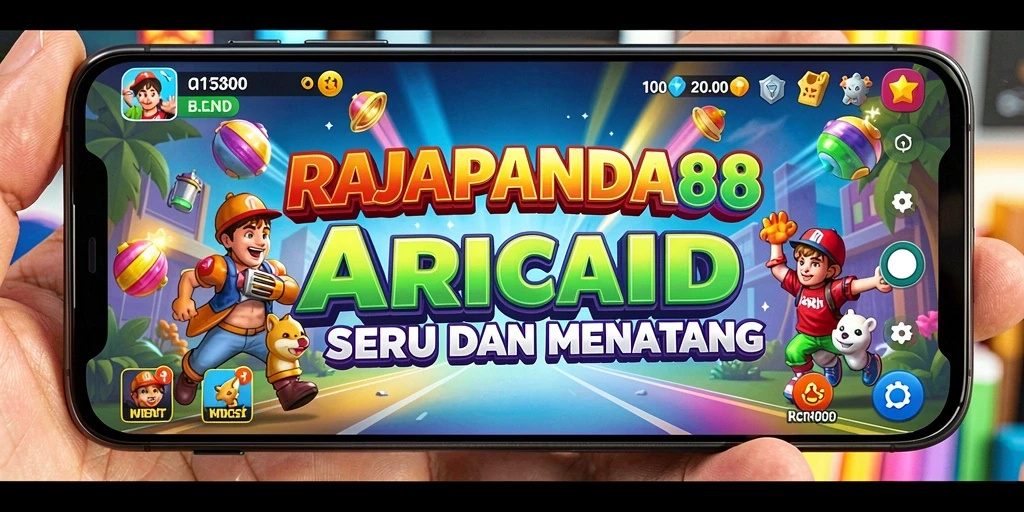 Screenshot utama RAJAPANDA88 yang menunjukkan aksi gameplay Arcade yang seru.