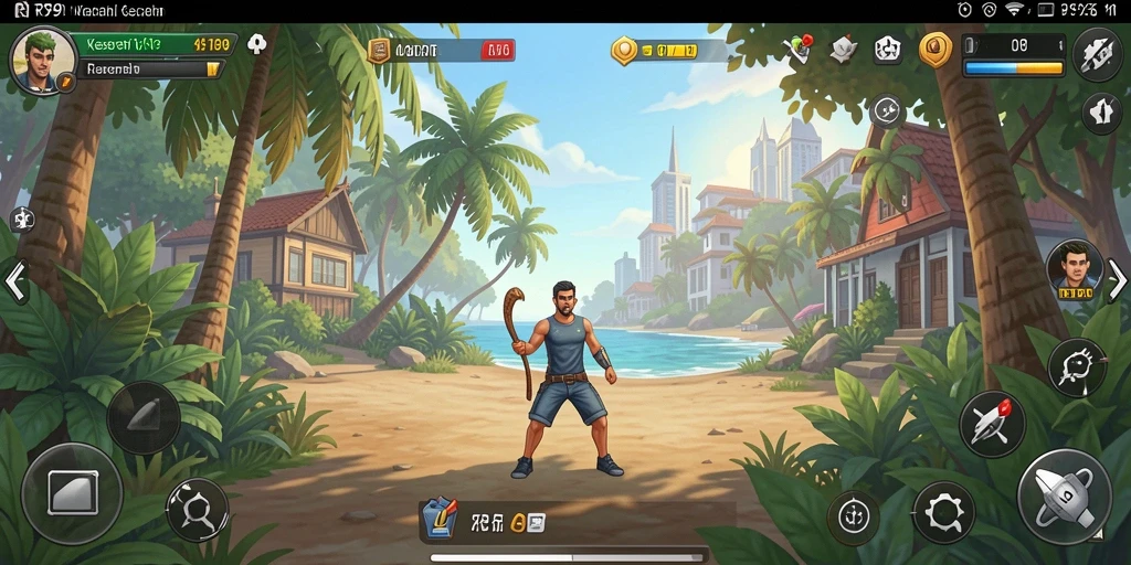 Tangkapan layar gameplay RT99 yang menarik dan penuh warna.