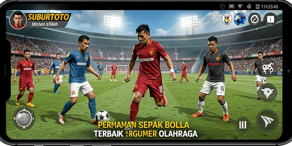 Tangkap momen seru gameplay SUBURTOTO dengan aksi sepak bola nyata.