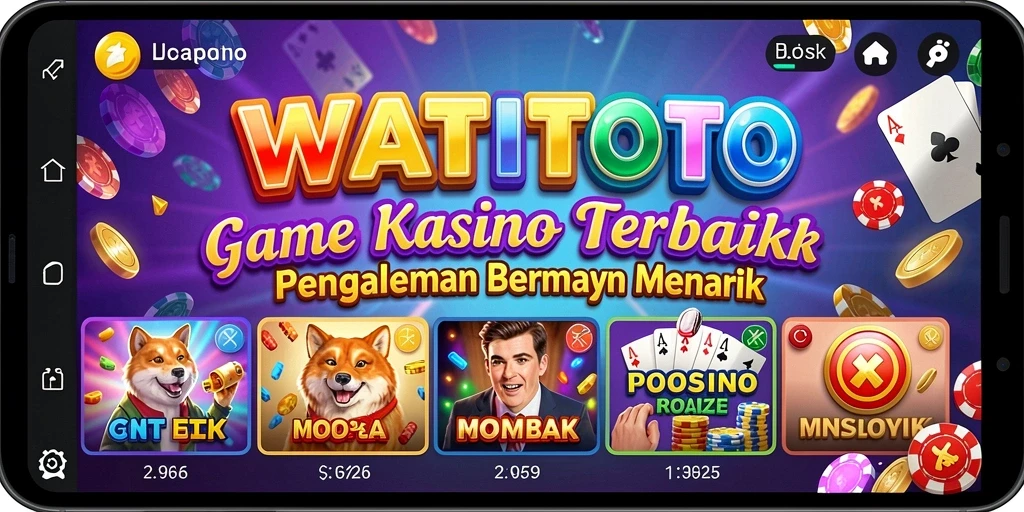 Tangkapan layar utama WATITOTO menampilkan pengalaman bermain Kasino yang mendebarkan.